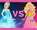 Jogos Elsa vs Barbie: Fashion Contest - Princesa dos Jogos