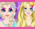 Elsa vs Barbie: Make Up Contest